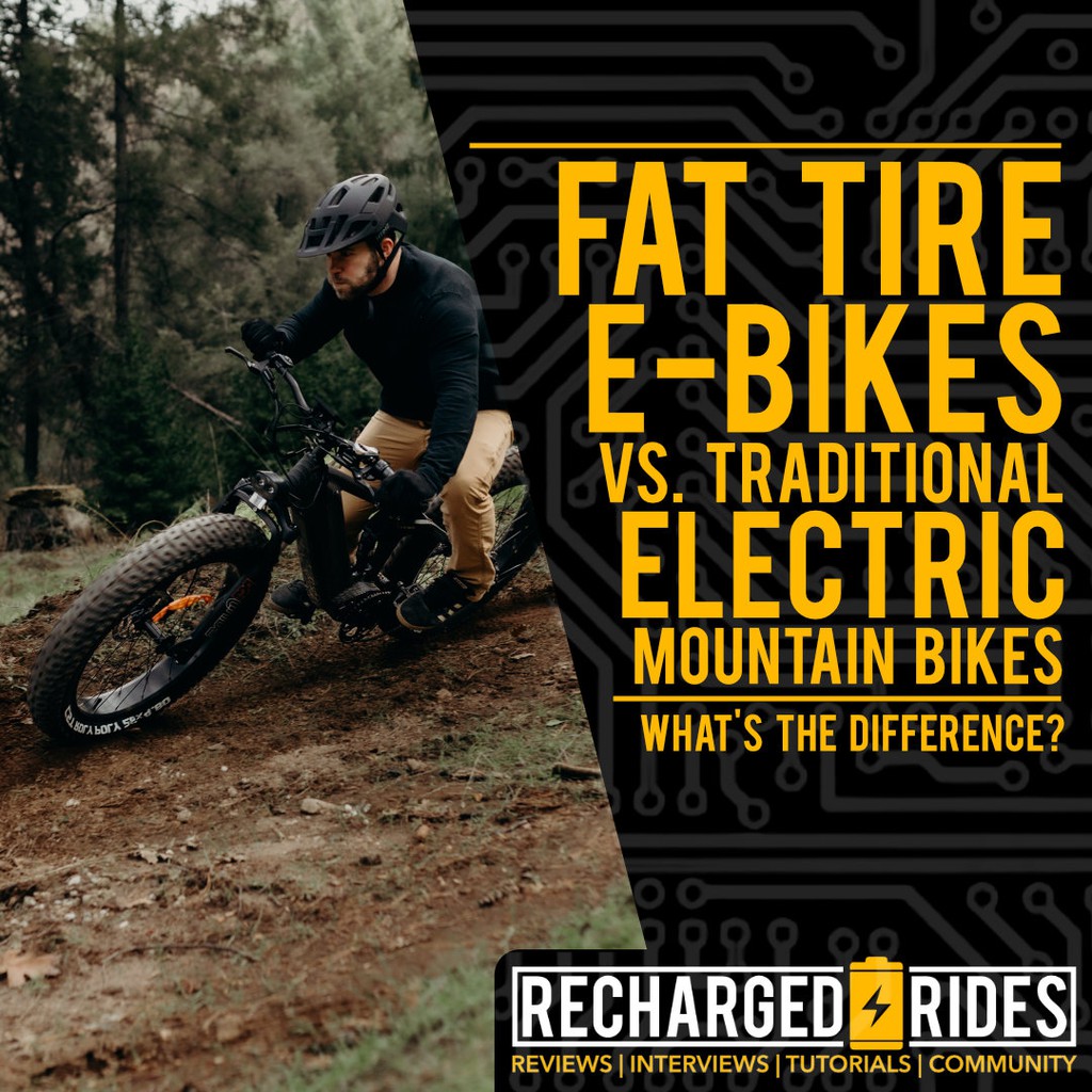 Fat Tire E-Bikes vs. Traditional eMTBs — What's the Difference? rechargedrides.com/fat-tire-e-bik… #fattires #emtb #electricmountainbike #ebikes #electricbikes #ev #electricvehicles #bikelife #bikelove