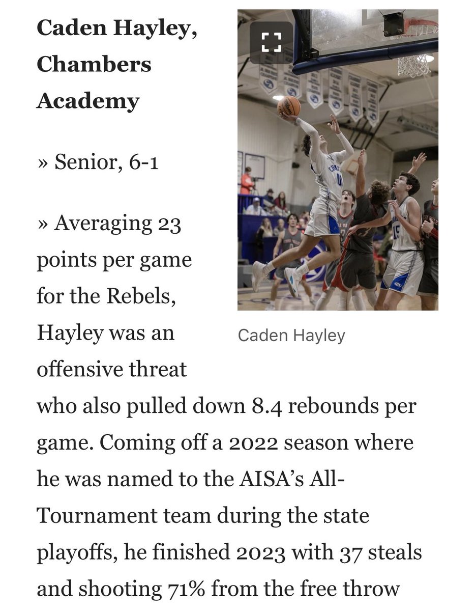 Chambers Academy Athletics tweet media