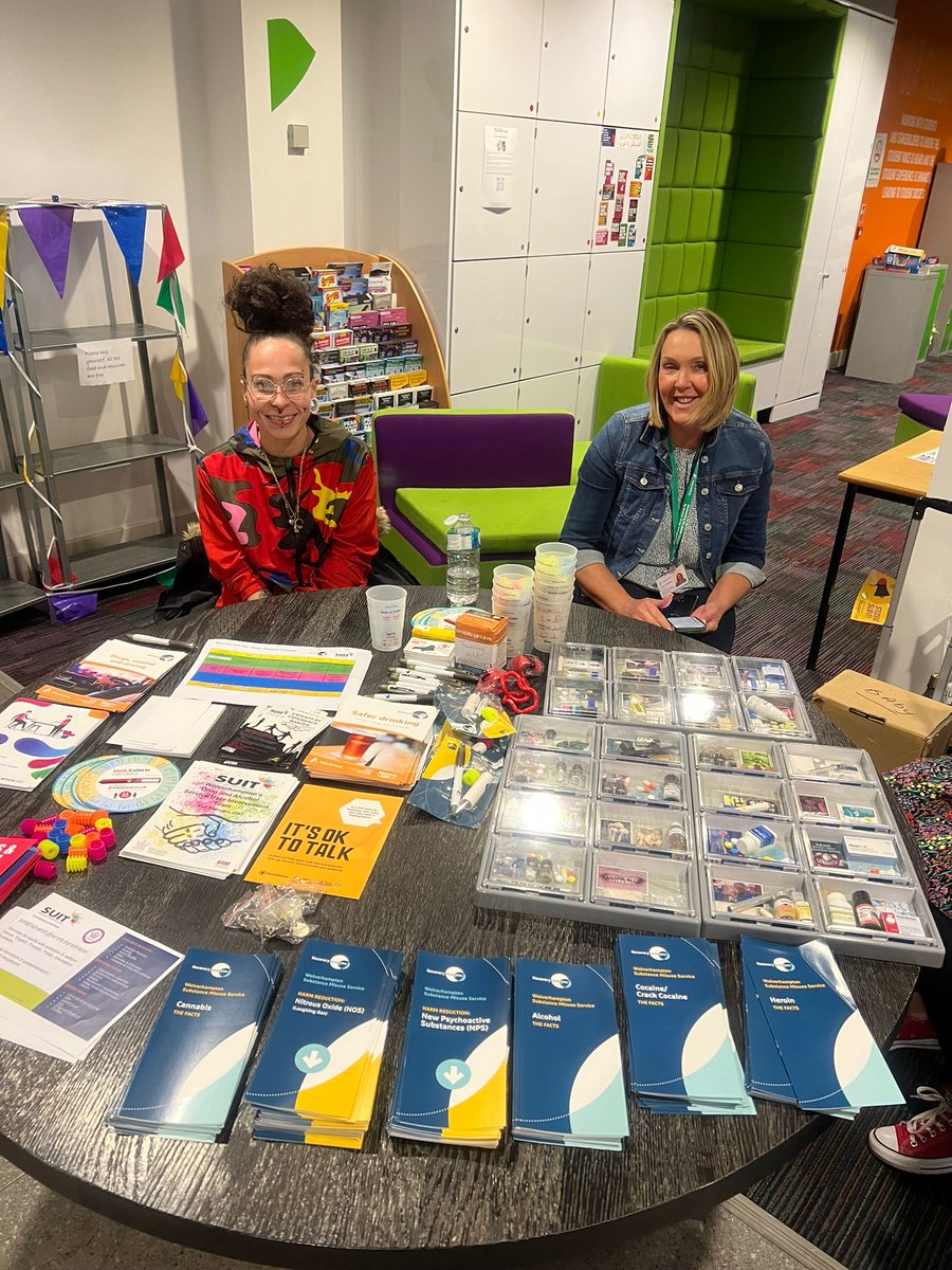 If you are a student at <a href="/wlv_uni/">University of Wolverhampton</a> and would like info &amp; support around drug and alcohol related issues, or would like to find out about careers in addiction support, come along and have a chat with us.
Find us at <a href="/wlvuniwellbeing/">Wlvuniwellbeing</a> 26/04, 11.30am 2.30pm in <a href="/Wolves_SU/">Student Union</a>