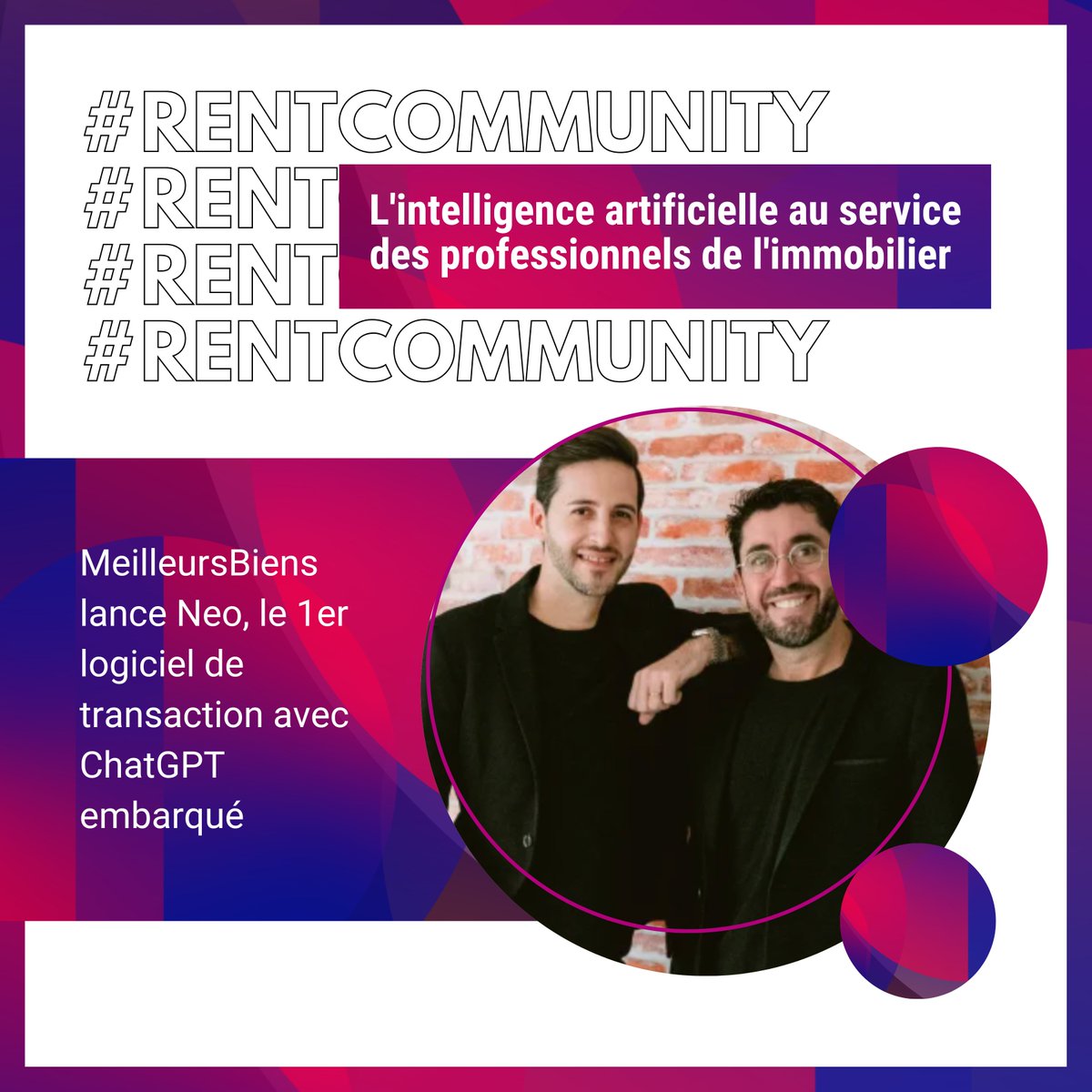 🤖 #ChatGPT va-t-il aussi révolutionner le monde de l’#immobilier ? 

<a href="/MeilleursBiens/">MeilleursBiens 100% commissions pour les pros !</a>, fidèle du salon RENT Paris chaque année, a su exploiter le potentiel de cette technologie en lançant Neo, pour faciliter le quotidien de ses agents ⤵

bfmtv.com/immobilier/ach…