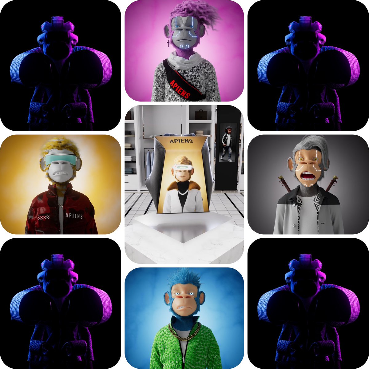 Just minted my Gen 2 Female <a href="/TheApiens/">The Confluence Universe</a> to go with my males and bags. Bring on reveal in a few days! Great job team❤️🚀🚀  #APIENSTAKEOVER