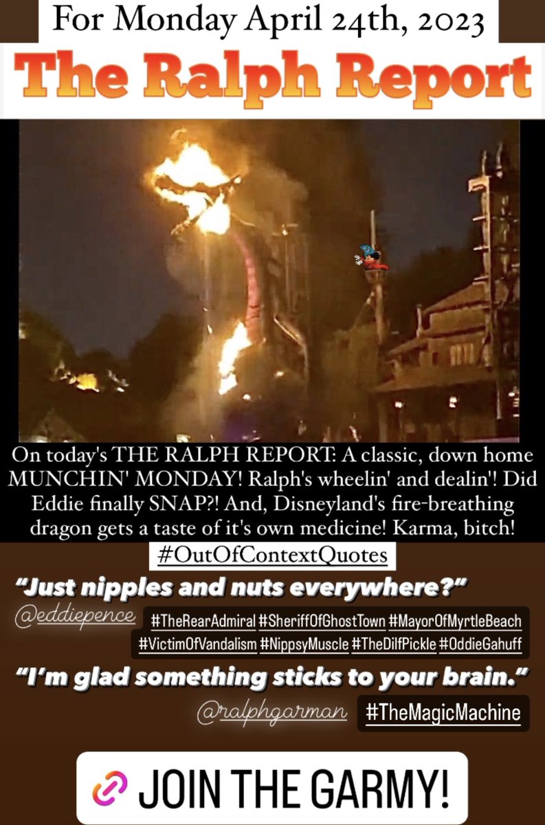 TRRFanPage's tweet image. 🚨New Episode Alert🚨
Start your week right with @RalphGarman and @EddiePence on #TheRalphReport! This Day in History, Munchin Monday, and more hilarious segments await you. Don&apos;t miss out, join the #Garmy now on @Patreon: patreon.com/theralphreport New Episodes Mon-Fri #GarmyStrong