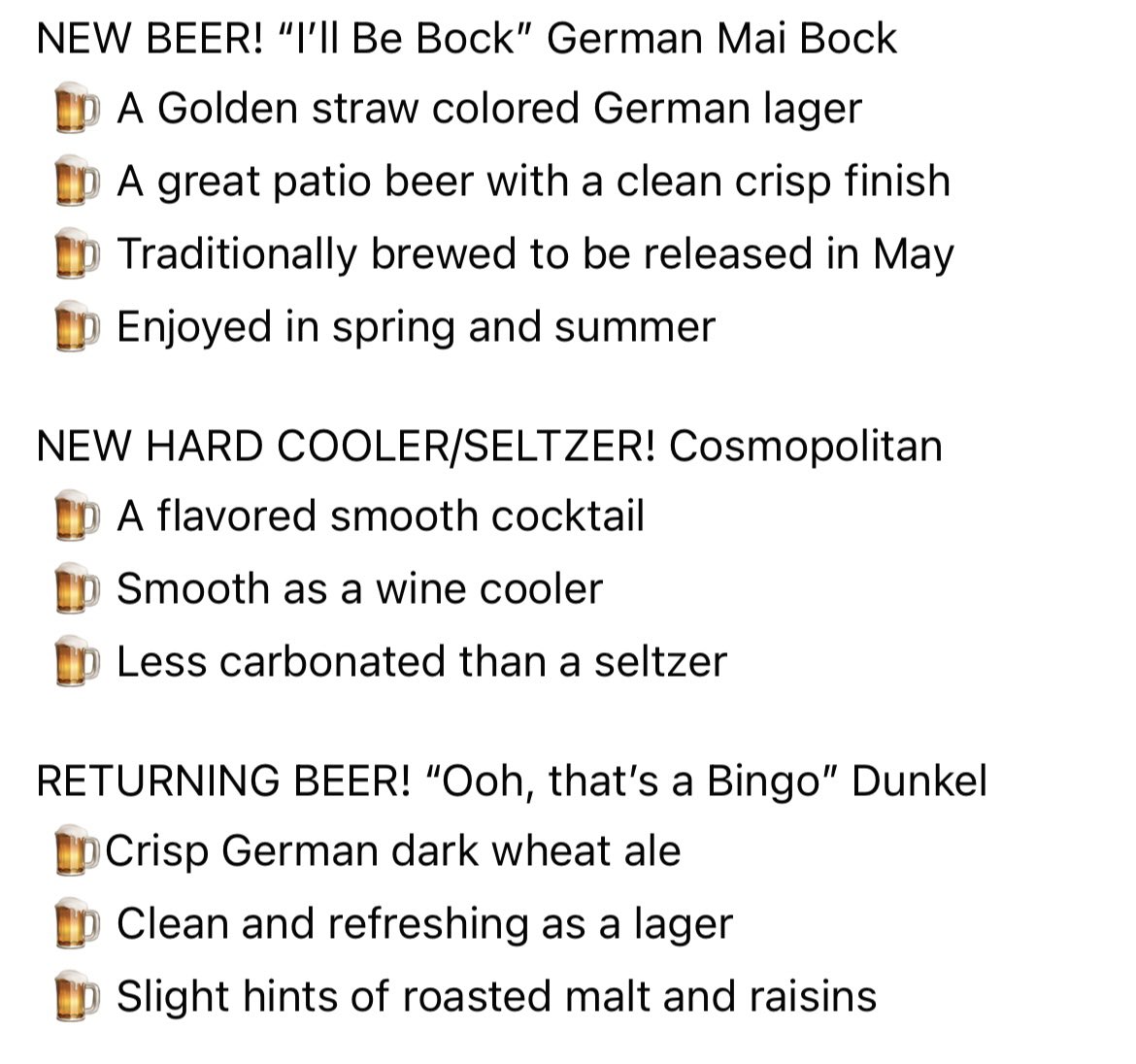 On this day 5 years ago, we celebrated the groundbreaking of 3rd Act. 

Therefore, it is only fitting that today we are celebrating the addition of two drinks to our lineup and the return of a fan favorite! ON TAP NOW……

#mnbeer #mnbrewery #newbeeralert #maibock #dunkelweizen