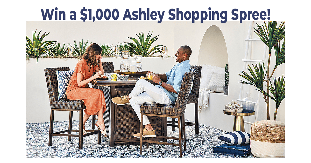 🏠💐 Ready for a fresh look at home? Enter to Win a $1,000 shopping spree to revamp your space. Enter today! ➡️ goldengoosegiveaways.com/ashley-furnitu…
Ends 5/31 - US only

#HomeRevamp #AshleyFurnitureSweepstakes #NewHomeStyle #WinAShoppingSpree #SpringMakeover