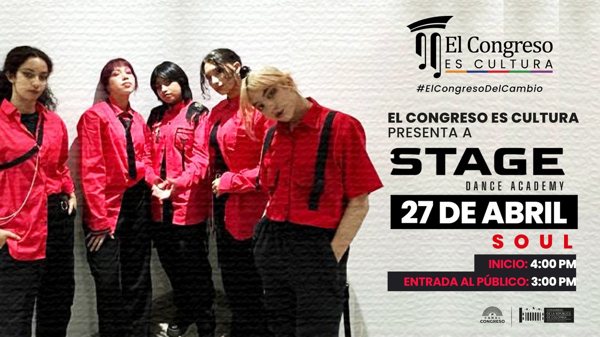 CCongresoCol's tweet photo. ¡El KPOP se toma la casa de la democracia!

Arma tu combo, agéndate y ven al Congreso a disfrutar de grupos de danza en el marco de #ElCongresoEsCultura.   

Jueves, 4 PM - Entrada libre, previa inscripción  https://t.co/xh56fIFNLt https://t.co/miSA4sYi5W
