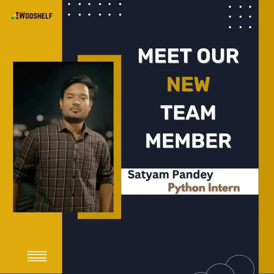 WooshelfTech's tweet image. Welcome to the team Wooshelf Family #Satyam and #Vatsal
Congratulations and on behalf of all the wooshelf team members. We are all happy and excited about your input and contribution to our company.

#developer  #pythondeveloper #reactdeveloper #development #coding #welcome #team