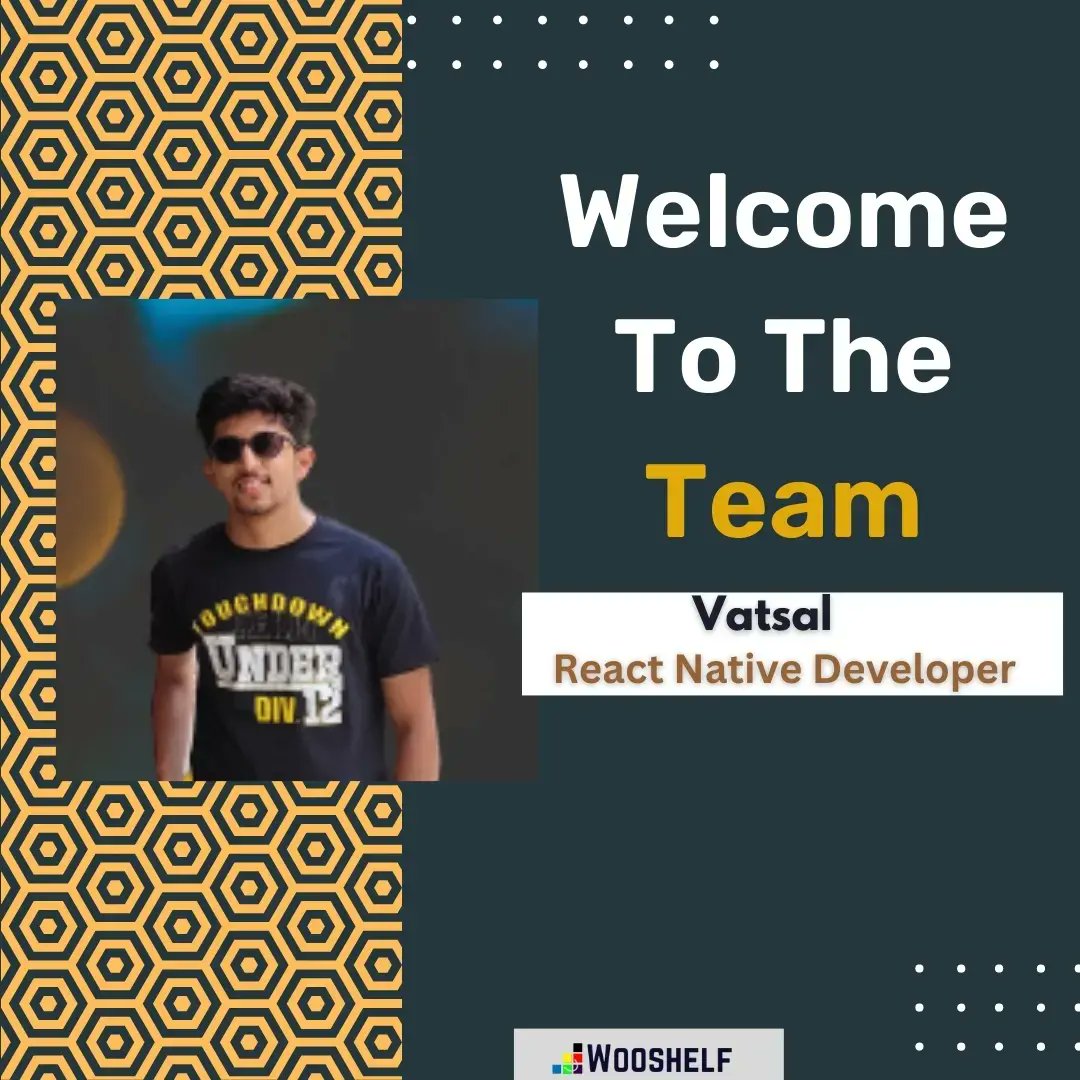 WooshelfTech's tweet image. Welcome to the team Wooshelf Family #Satyam and #Vatsal
Congratulations and on behalf of all the wooshelf team members. We are all happy and excited about your input and contribution to our company.

#developer  #pythondeveloper #reactdeveloper #development #coding #welcome #team