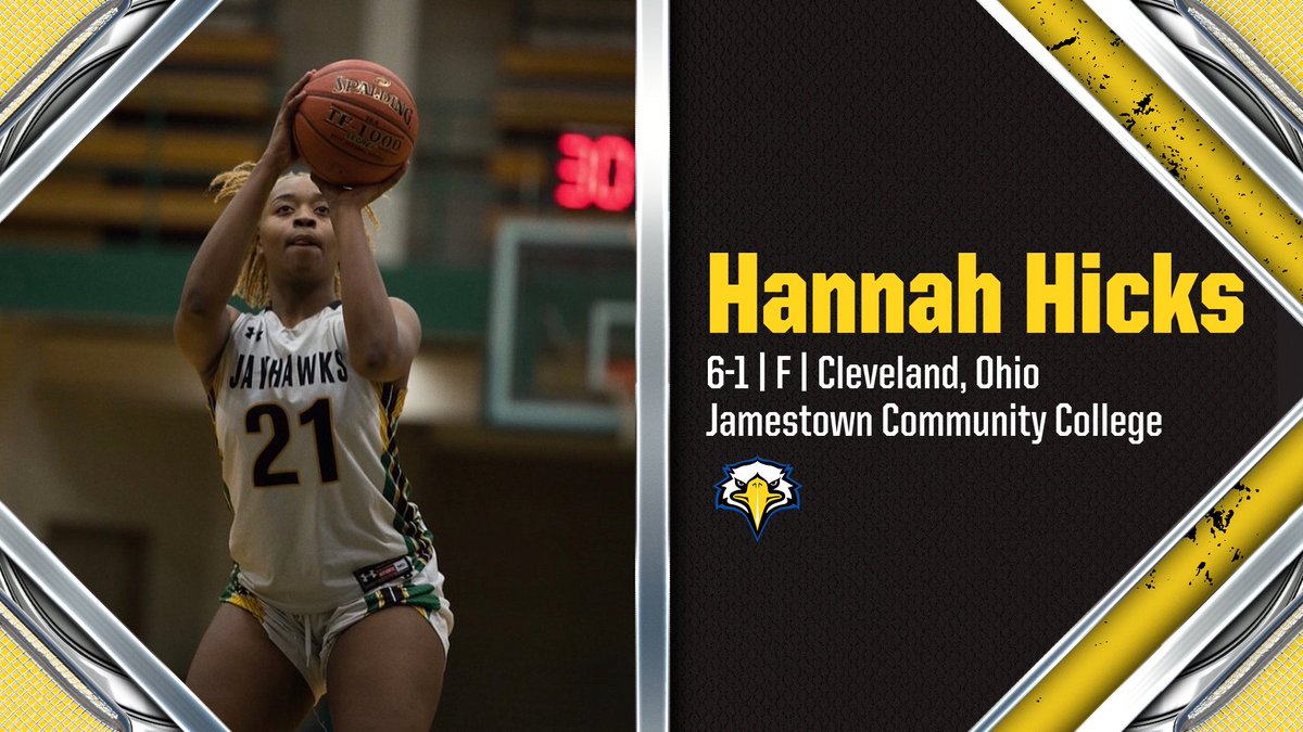 Morehead State Athletics (@msueagles) on Twitter photo After pulling down more than 1,000 rebounds at Jamestown Community College, Hannah Hicks joins the <a href="/MSUEaglesWBB/">Morehead State WBB</a> program!
Hicks comes to the Eagles as a 2x All-Region team member and was the 2022 Region 3 Player of the Year.
Story: bit.ly/3NadFnx
#SoarHigher After pulling down more than 1,000 rebounds at Jamestown Community College, Hannah Hicks joins the <a href="/MSUEaglesWBB/">Morehead State WBB</a> program!
Hicks comes to the Eagles as a 2x All-Region team member and was the 2022 Region 3 Player of the Year.
Story: bit.ly/3NadFnx
#SoarHigher