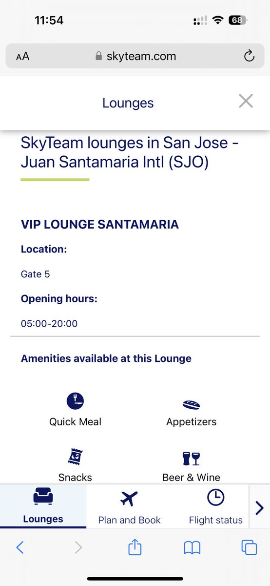 Puigcerber's tweet photo. Hey @skyteam @Aeromexico! Why can't I access the lounge at SJO being Flying Blue Platinum? Outdated info or @AM_Escucha being again the worst airline of the alliance? Thanks. https://t.co/kwIQWvwr3M