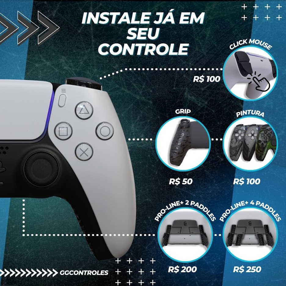 GGControles's tweet image. Tá esperando o que pra transformar seu controle padrão em alta performance? 📱 (11) 91219-1982