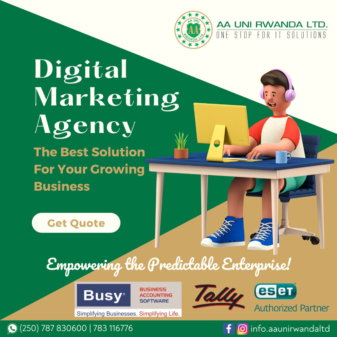 Nowadays, people want to learn before buying and be educated instead of pitched. 

Want to GROW YOUR BUSINESS ONLINE  

Say Hello At 0787-830600 | 0783-116776 or E-mail: info@aaunirwanda.com  

#Rwanda #Rwandan #RwOT #RwotGain #Rwandans #socialmediamarketing #aaunirwandaltd