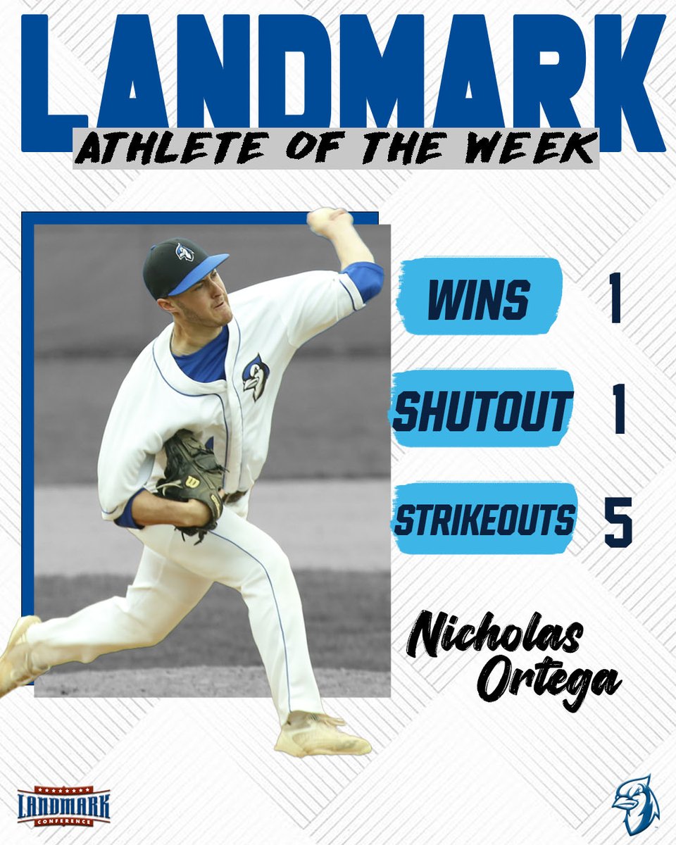 EtownBlueJays's tweet photo. Why not add another SWEEP on the week for @BlueJaysBASE !! For the second time this season, Nicholas Ortega and Ben Watson sweep the @LandmarkConf Athlete of the Week honors! 

LINK: https://t.co/hapbsricZa

#d3baseball #FlyWithUS #LandmarkBASE https://t.co/mcV80Tbmb0