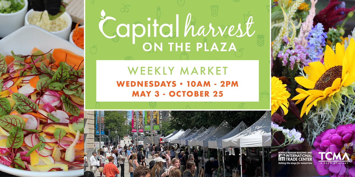 The countdown begins! Only 10 days left until the kickoff of Capital Harvest on the Plaza on May 3 from 10am-2pm! Get ready to indulge in a variety of fresh foods and artisanal goods. 

Mark your calendar and sign up for our newsletter: capitalharvestdc.com/newsletter-sig…