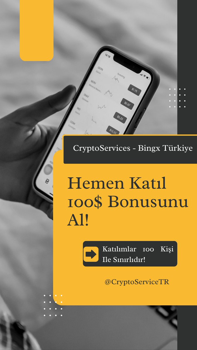 1) CryptoServices olarak eşsiz bir fırsat ile karşınızdayız! ➡️ bingx.com/invite/1RMMSV linkimiz üzerinden üye olup, ilk yatırma işlemini gerçekleştiren ve ilk kez vadeli işlem açan ilk 100 kullanıcımıza 100 dolarlık tek kullanımlık deneme bonusu sunuyoruz.