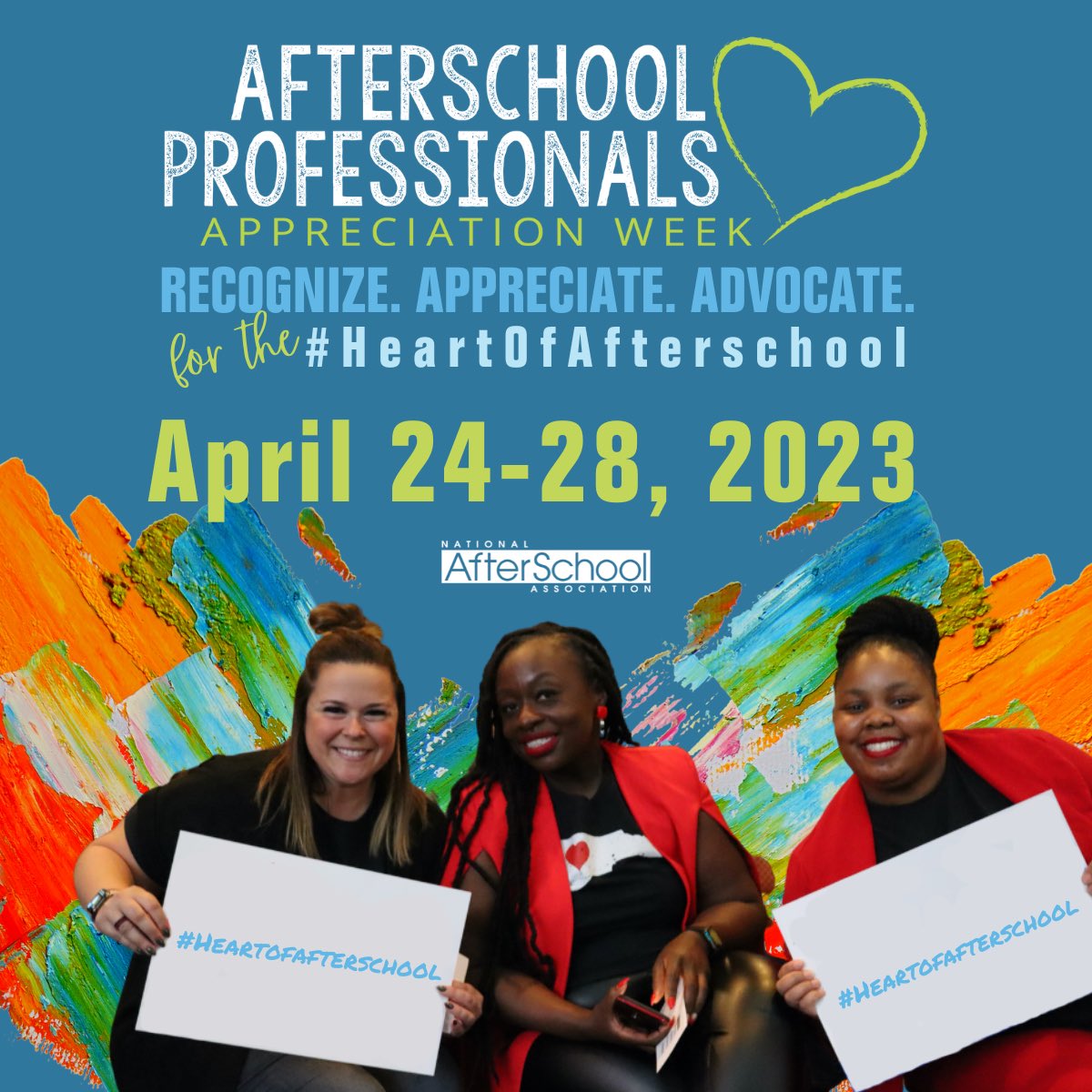 It’s Afterschool Professionals Appreciation Week, and we want to thank all afterschool professionals in Discovery Club, Freedom School, Flipside, and Youth Programs for the difference you make in the lives of our youth! 
 
This week we celebrate you!
 
#HeartOfAfterschool!