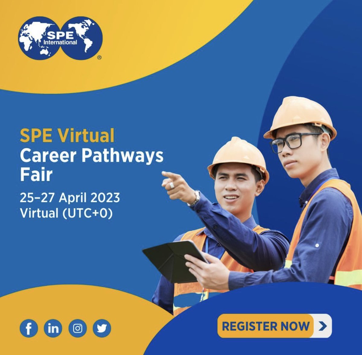 I encourage young petroleum engineers to register & benefit from this ⁦@SPEtweets⁩ Virtual Career Pathways Fair. I am grateful that God Has used SPE to add value to my career as a petroleum engineer. You too can learn a lot.

#WeAreSPE #technologythatfuelstheworld