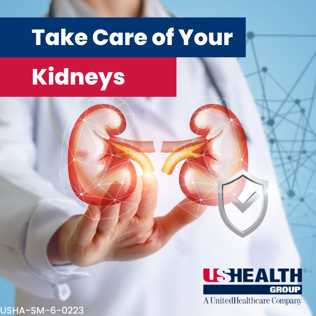Look after your kidneys! Here are two tips toward a healthier lifestyle!  

👉 Eat a healthy diet!
👉 Exercise regularly!
