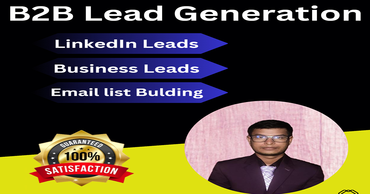 I utilize different demonstrated techniques to recognize and draw in with chiefs in your objective industry, guaranteeing that you obtain the most ideal outcomes.

Visit the below this link-lnkd.in/gwJDf9u9
Email-kalyan.katipara@gmail.com

 #b2b #leadb2b  #leadgeneration