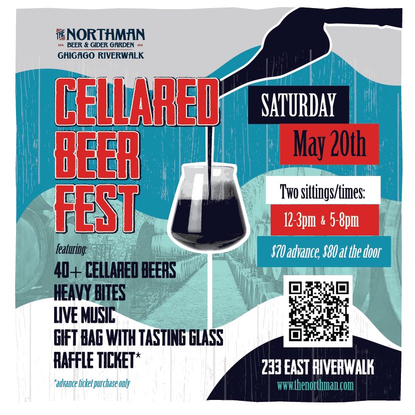 Our inaugural Cellared Beer Fest is officially rescheduled for Sat. May 20th and we can't wait to share some more of the delicious beers we've been saving for years with u! Grab ur tix here >> cellaredbeerfesr.bpt.me #thenorthmanriverwalk #craftbeer #craftbeers #craftbeerlover