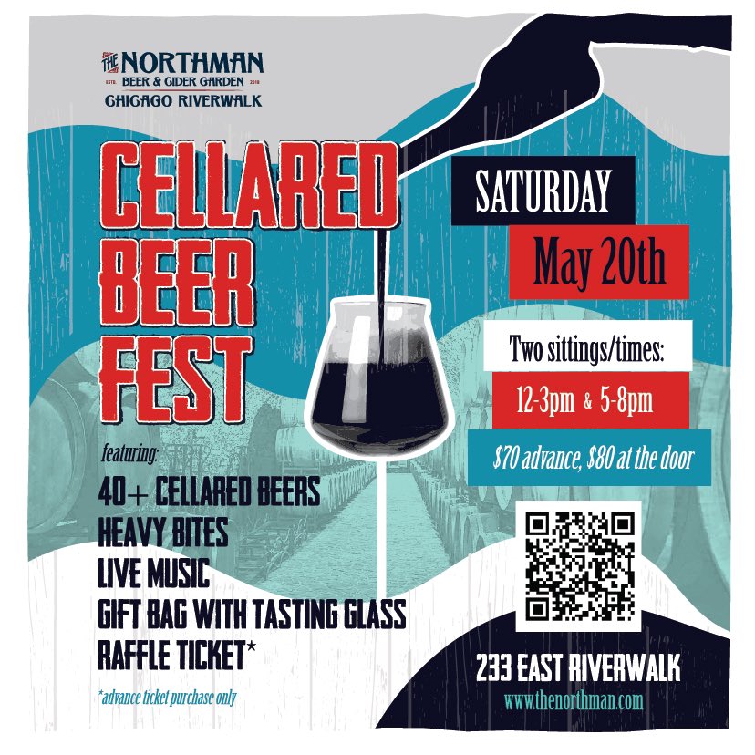 Our inaugural Cellared Beer Fest is officially rescheduled for Sat. May 20th and we can't wait to share some more of the delicious beers we've been saving for years with u!

Grab ur tix here &gt;&gt; cellaredbeerfesr.bpt.me

#thenorthmanriverwalk #craftbeer #craftbeers #craftbeerlover