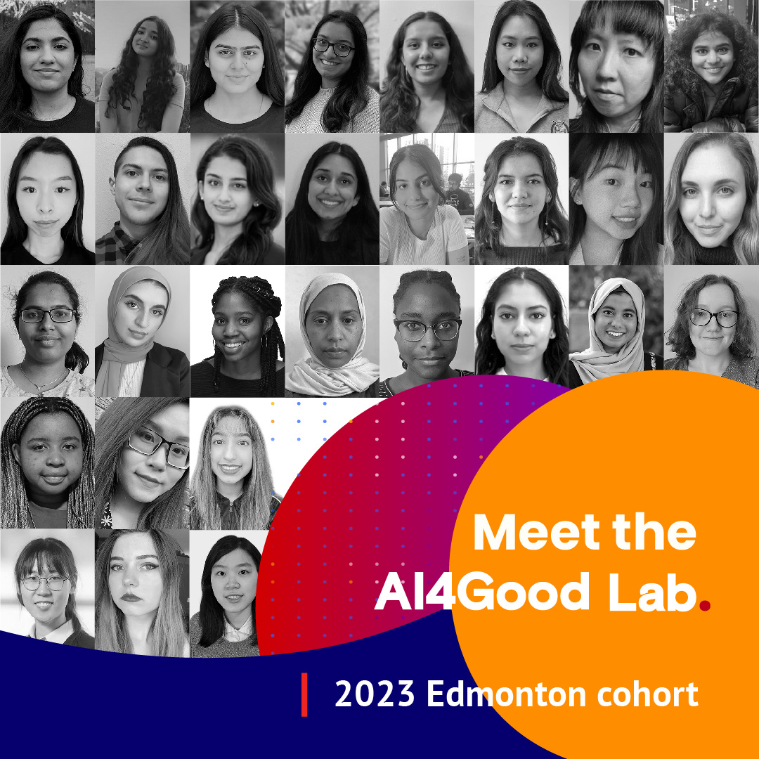 ai4goodlab's tweet photo. We are excited to announce the 2023 #AI4GoodLab cohort. Welcome to our 90 new participants!

To read more about the 2023 cohort : https://t.co/dtwiFYyvSi

@CIFAR_News @Mila_Quebec @AmiiThinks @VectorInst @TorontoMet

#Montreal #Toronto #Edmonton https://t.co/s9aTDsFtRn