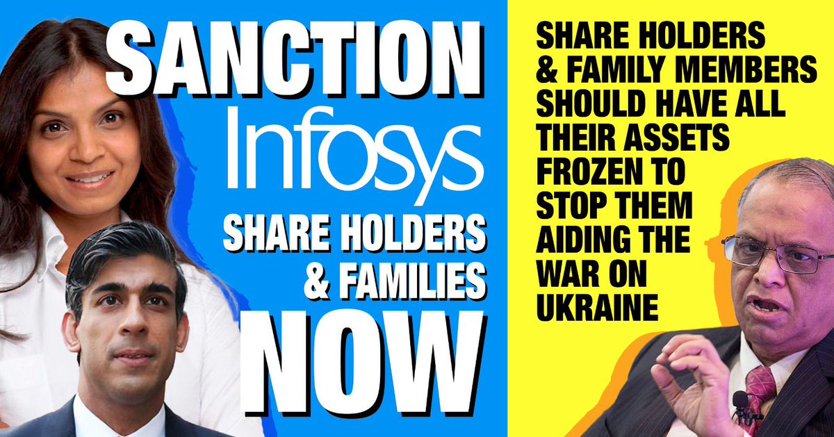 Britain_People's tweet photo. 🚨LATEST 

🔴INFOSYS still OPERATING from Russia eight months AFTER saying it was pulling out

👉RETWEET to remind Rishi Sunak. https://t.co/3HX1CbXznv