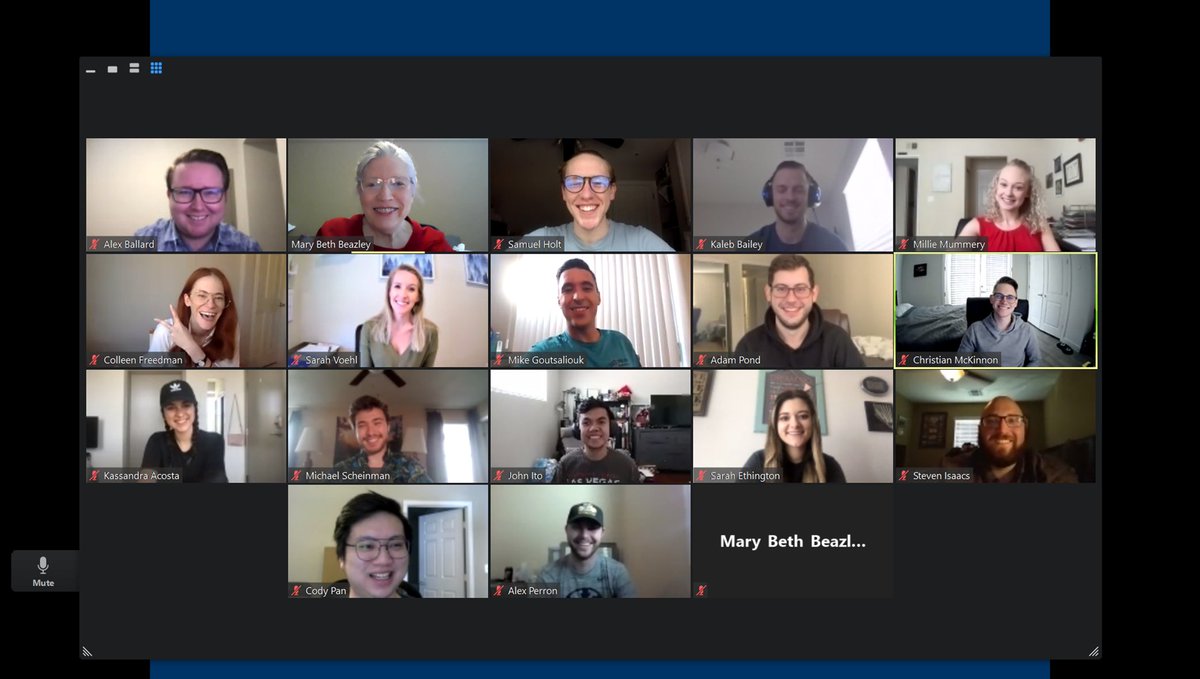 BoydLawUNLV's tweet image. Students in Professor Beazley's Lawyering Process II class posed for a class photo in the spring of 2021. Two years later, they are scheduled to graduate next month. #lawschool #boydlaw #throwback #zoom