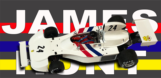 slotcar_today's tweet photo. New: @FlyCarModel Hesketh-ford 308 James Hunt 1974 USA GP 1:32 #SlotCar
Read More: https://t.co/n0brO4Gr1r
#slot #slotcars #slot132 #scalemodel #scale132 #flycarmodel #hesketh #jameshunt https://t.co/U06Be3x8Tb