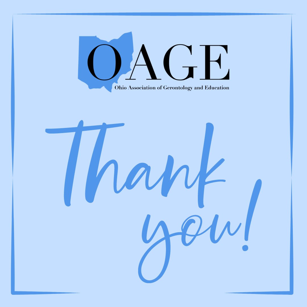 THANK YOU to everyone who attended, presented, volunteered, and sponsored our 46th Annual OAGE Conference last week. It was a great event! Come back and join us next year on April 11-12 at KSU Stark for the 47th annual conference.