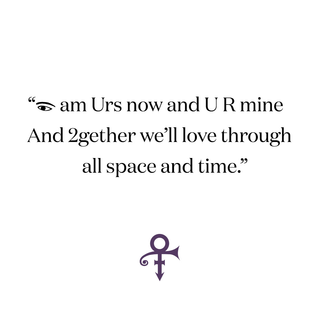 “Eye am Urs now and U R mine And 2gether we’ll love through all space and time” –Prince, “7” youtube.com/watch?v=9V-vcX…