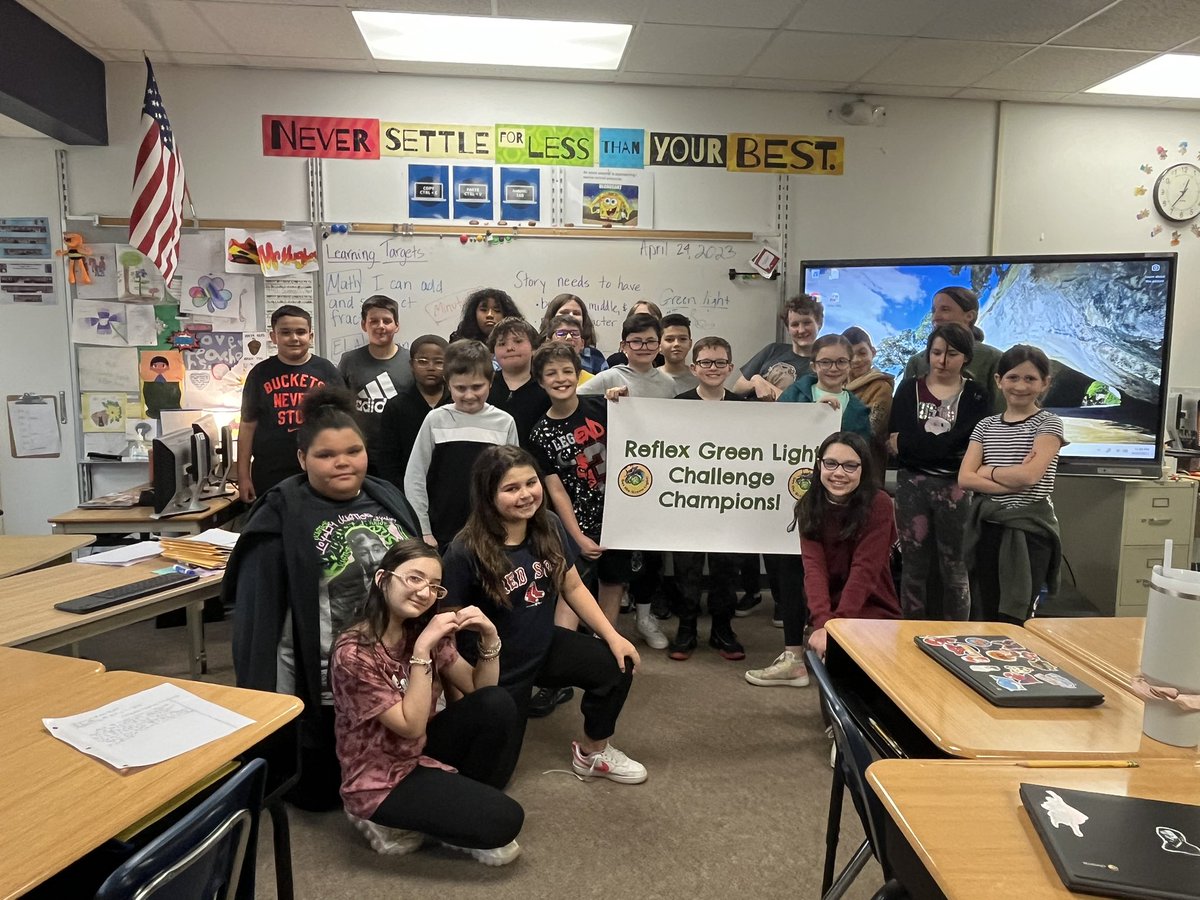 Congrats to Ms. Berg’s 5th grade class at Longridge for winning the Reflex Challenge! <a href="/LongridgeGCSD/">Longridge Elementary</a> <a href="/K5MathGCSD/">GCSD Elementary Math</a>