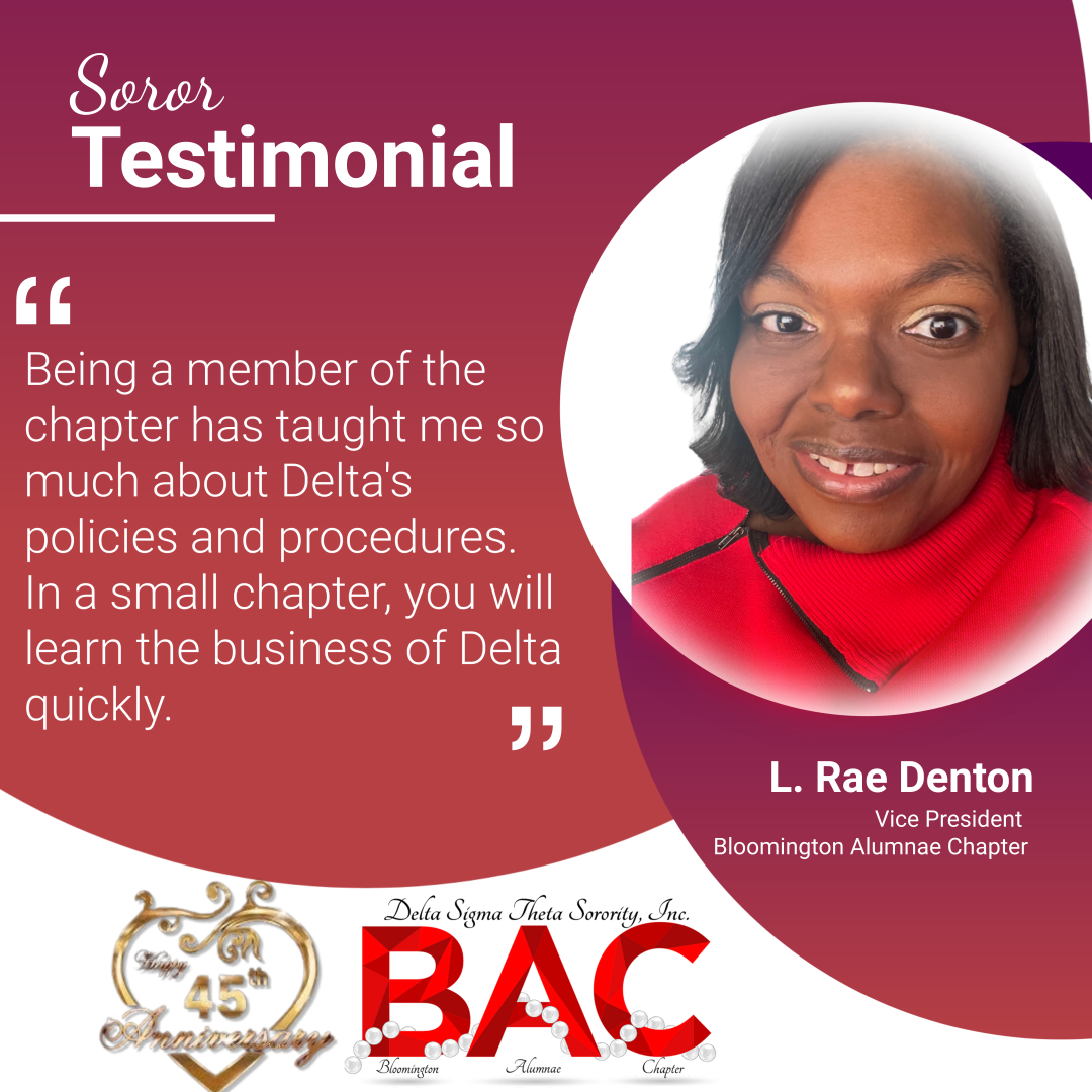 The Bloomington Alumnae Chapter 🔺🤍❤️ is turning 45 on May 13, 2023.  Tell us what this chapter has meant to you in 45 years of existence. 🥳🎉🎊   Share your testimonial here: docs.google.com/forms/d/e/1FAI…