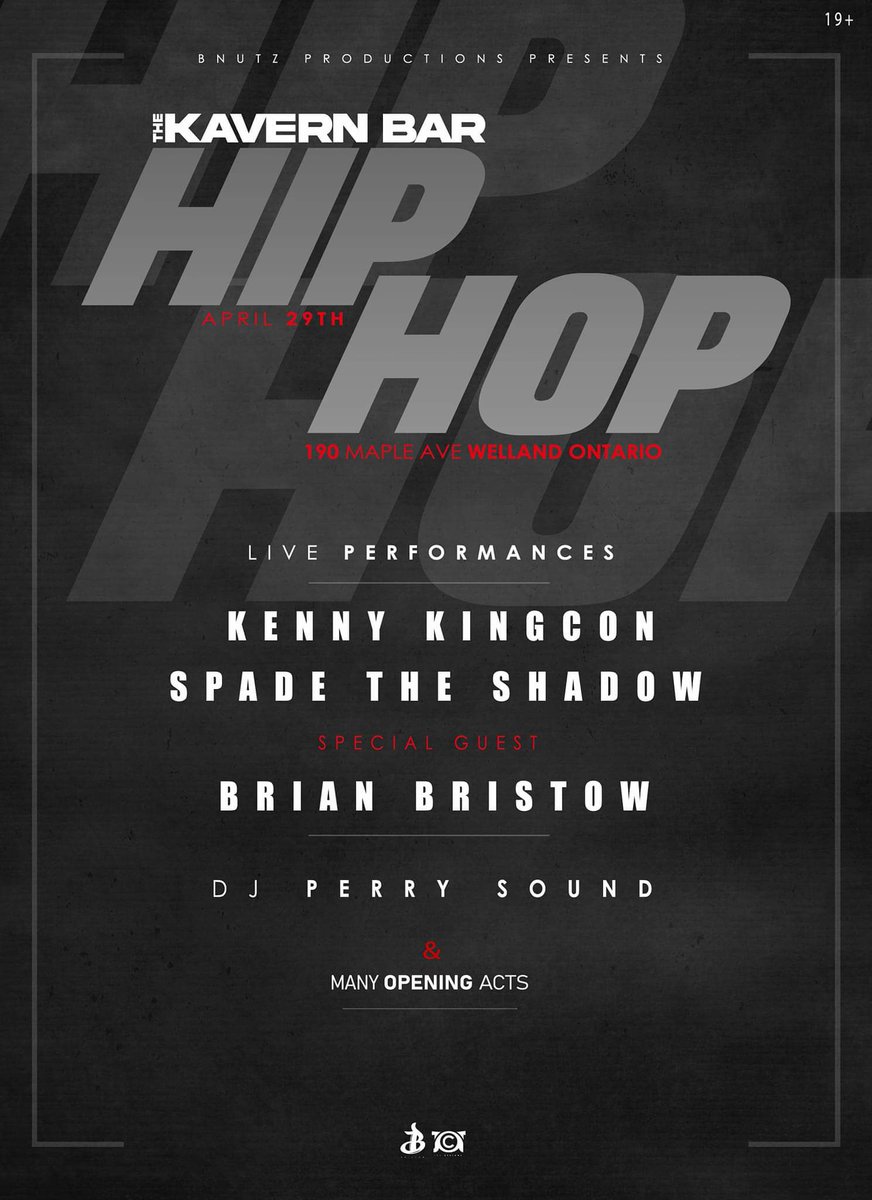 SpadeTheShadow's tweet image. THIS SATURDAY APRIL 29 2023. I'll be at The Kavern out in Welland, Ontario! Cover for this event is FREE! salute to Brian Bristow for having me come out and perform! Hope to see you there! ⚔️♠️⚔️ #livehiphop #hiphop #rap #torontorapper #boombap #undergroundhiphop #performance