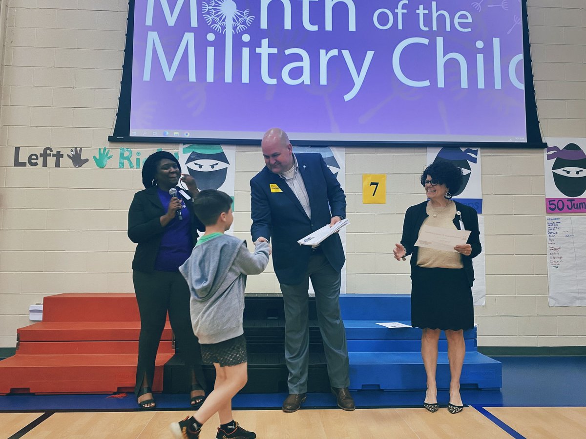 VoteDanPerdue's tweet photo. Last week, I got the change to speak at Perdue Primary School about how special military kids are and what we can do to support them. https://t.co/Yl6lEHYjea