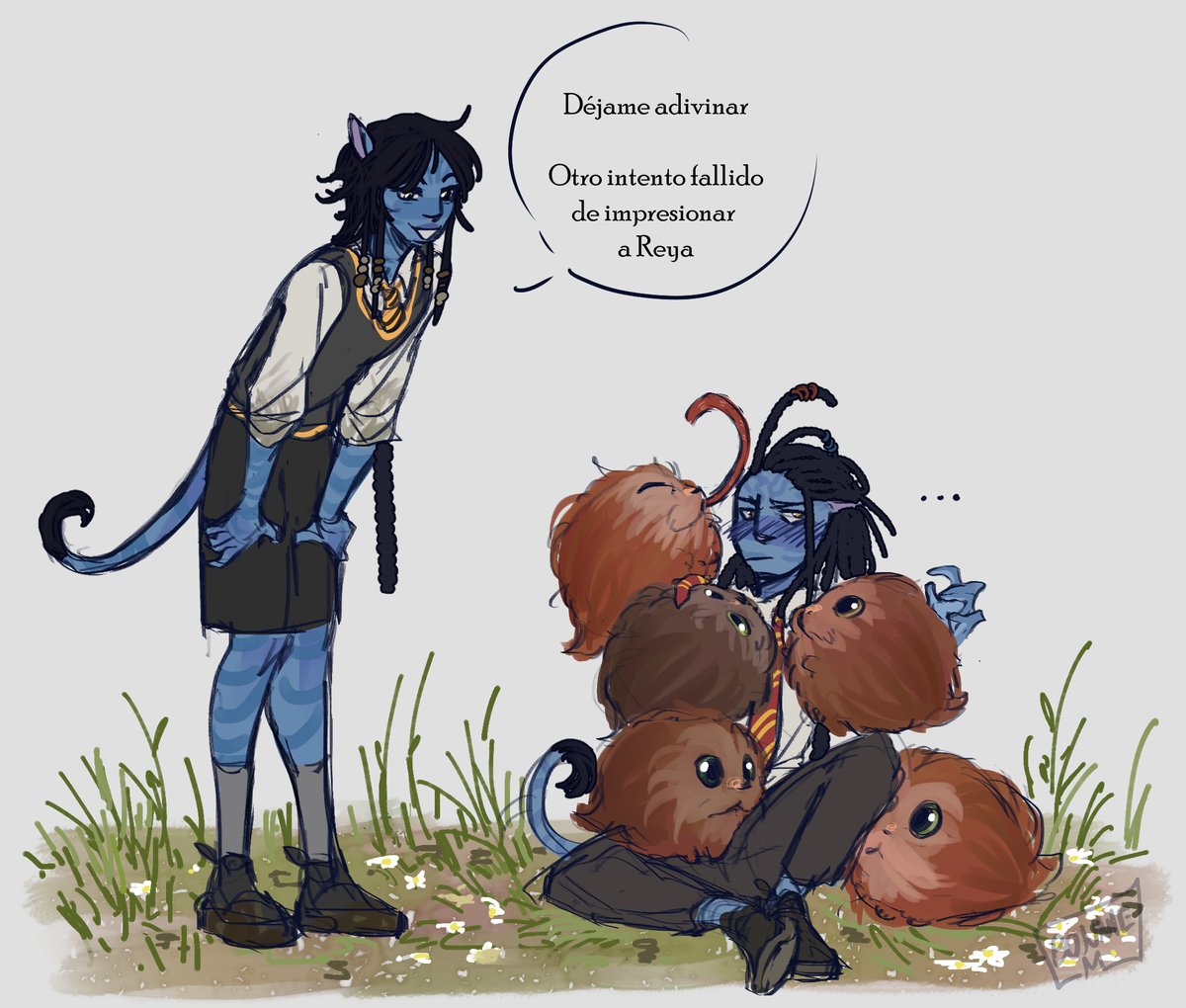 BonnieM02's tweet photo. Sé que no he subido muy seguido pero poquito a poquito jaja, hoy les traigo un pequeño dibujo de los magos Na'vis jejeje
#wizardspandora #kiri #loak
ESP VER/ ENG VER ⬇️ https://t.co/ZiajKv1cEl