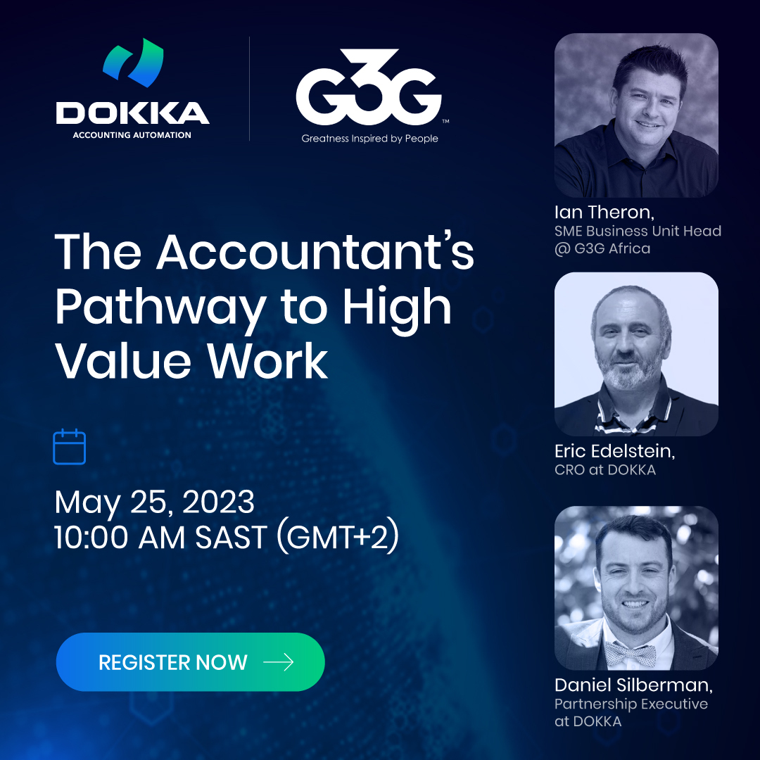 Ready to learn how to become 2x better at your job in accounting? 

Join us for this exclusive webinar and learn the ropes from world's leading accounting transformation experts.

We're going live on May 25th! 

Sign up here --> dokka.com/dokka-g3g-webi…

#Accounting