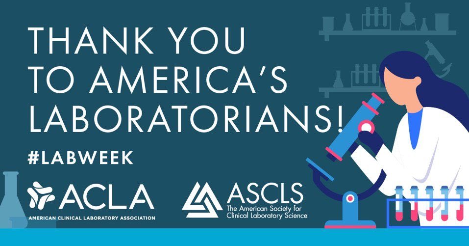 National Medical Laboratory Professionals’ Week #LabWeek 2023 is happening right now. Who runs billions of clinical and diagnostic tests every year to help patients and clinicians? 🥼🧫🧪 #LaboratoryProfessionals