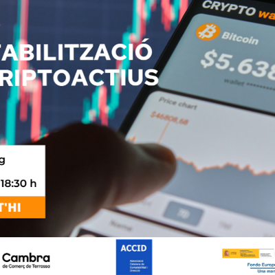 AssociacioACCID's tweet photo. 🔘Quina és la naturalesa jurídica dels #criptoactius i com comptabilitzar-los? En parlarem al 💻webinar del proper 4 de maig a càrrec de @luzparrondo, professora de finances i web3 a la @bsm_upf.
Organitzat per #ACCID i @CambraTerrassa
🗓️04/05 🕔17H
ℹ️✍️https://t.co/HAcyoKNRwj https://t.co/cYGpGHQQnn