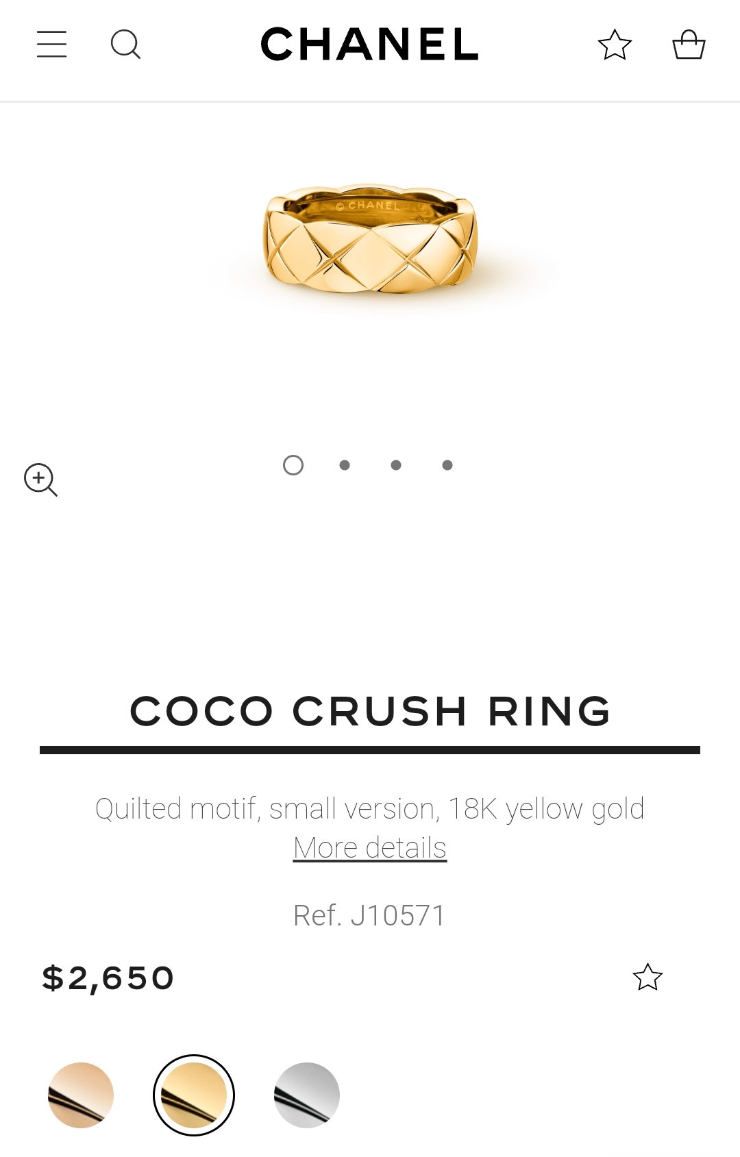 chanel rings coco crush