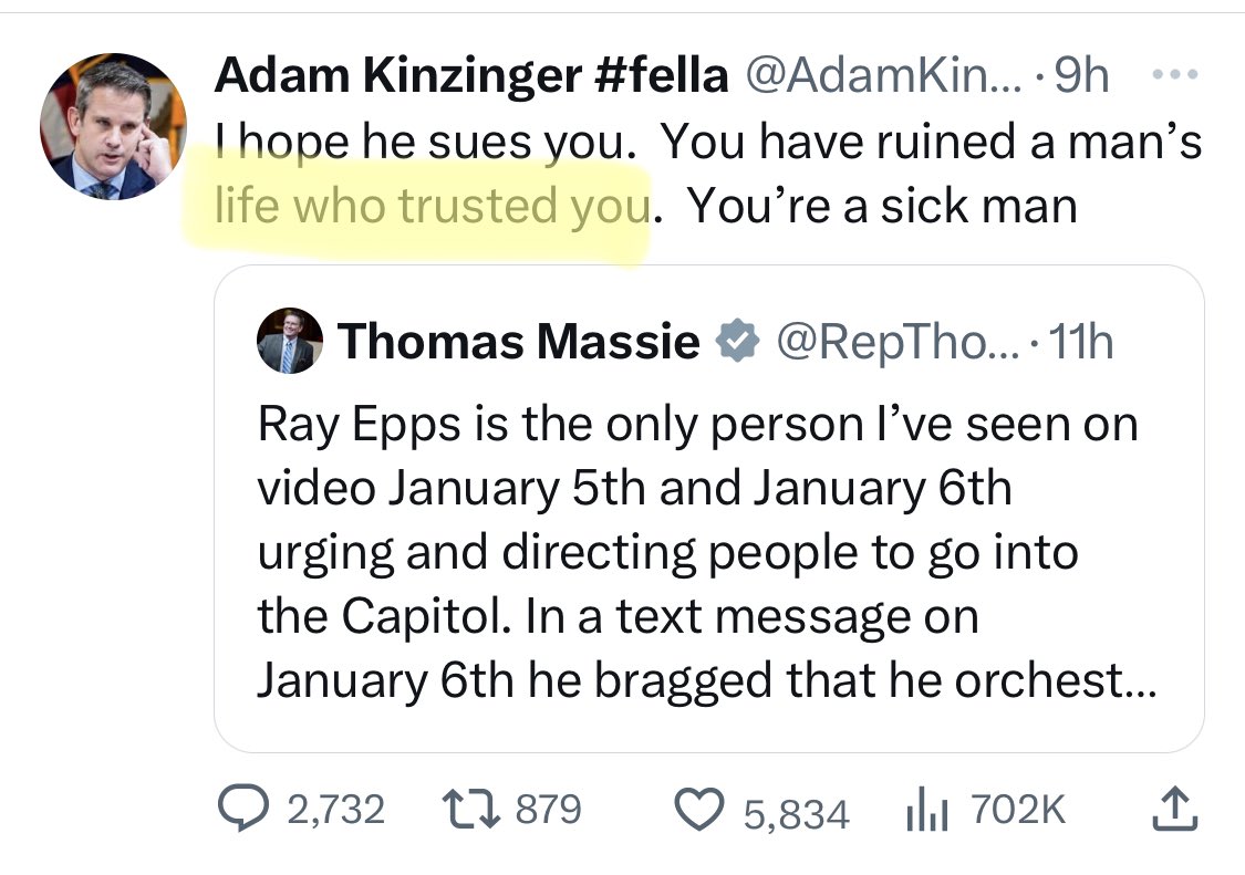 RepThomasMassie's tweet photo. This is just bizarre. Trusted me to do what? https://t.co/kugPvNOuEt