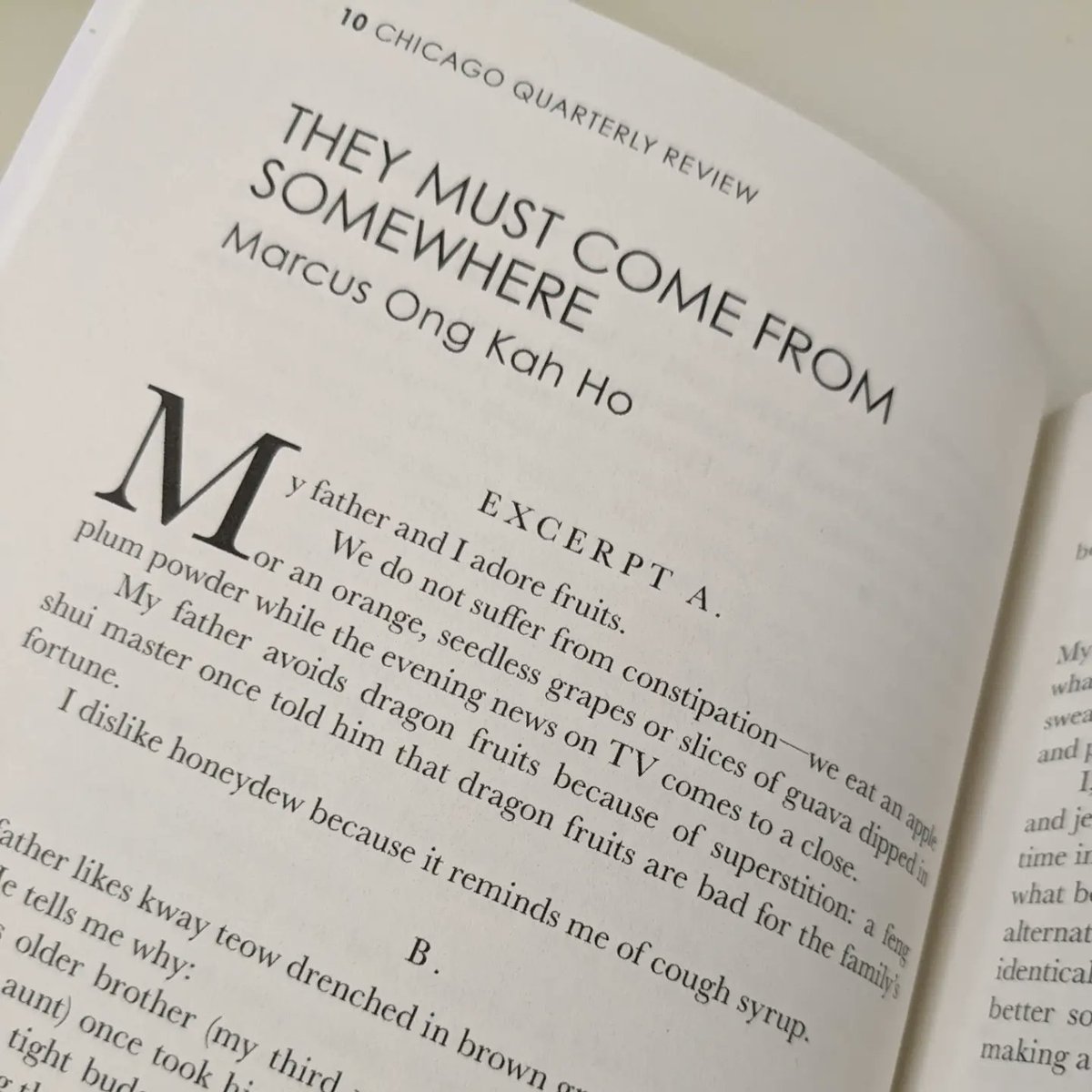 CQR #37 arrived in Singapore. Thank you <a href="/ChicagoQReview/">Chicago Quarterly Review</a> <a href="/elmckenzie1/">Elizabeth McKenzie</a>
