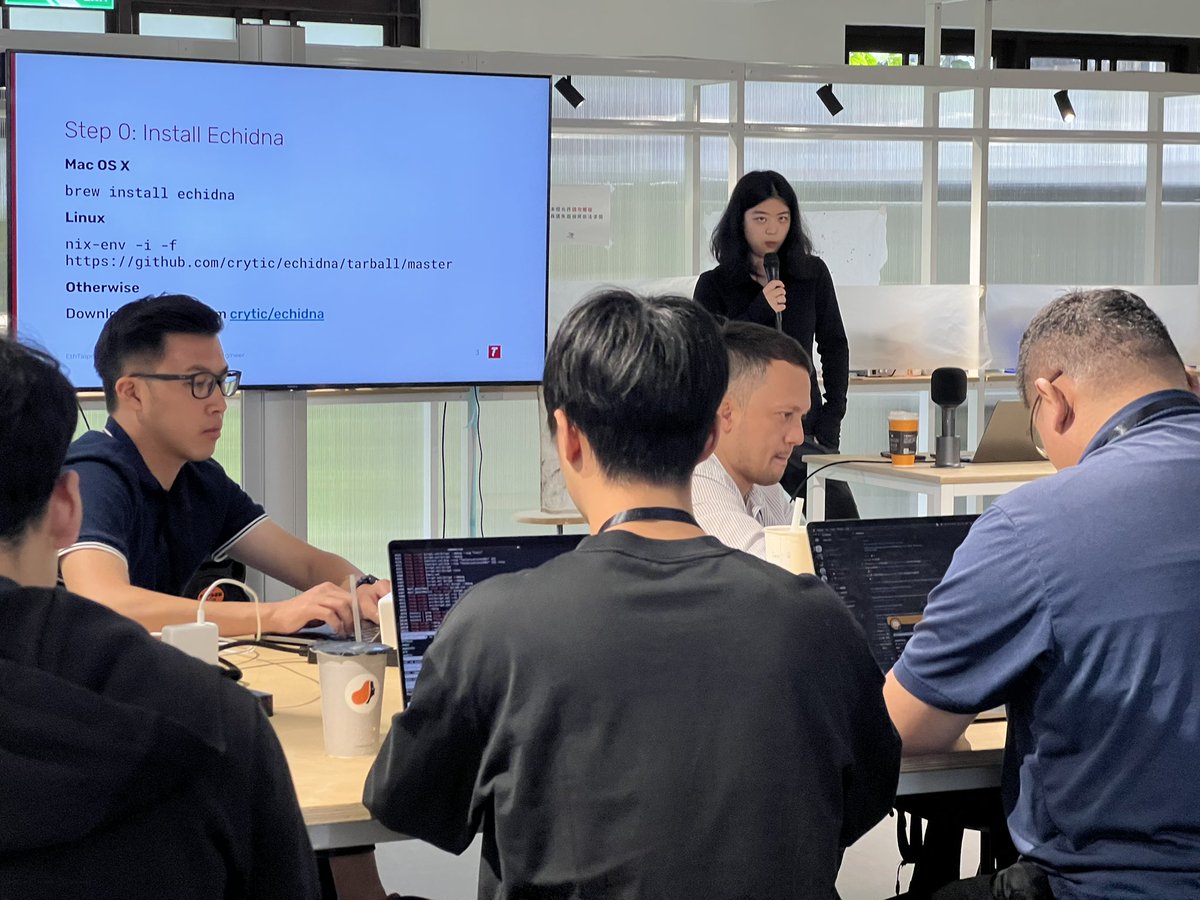 MartinΞt LΞΞ (@martinetlee) on Twitter photo The fuzzing workshop by Natalie(<a href="/0xicingdeath/">0xicingdeath</a>) from
<a href="/trailofbits/">Trail of Bits</a> was a blast!! Everyone was so engaged and playing with the invariants. Nat has done an amazing job!
It was lovely to meet Natalie in person and we shared a pleasant chat. Thanks for joining <a href="/EthTaipei/">ETHTaipei 🇹🇼 April 1st-2nd 2025</a> !! The fuzzing workshop by Natalie(<a href="/0xicingdeath/">0xicingdeath</a>) from
<a href="/trailofbits/">Trail of Bits</a> was a blast!! Everyone was so engaged and playing with the invariants. Nat has done an amazing job!
It was lovely to meet Natalie in person and we shared a pleasant chat. Thanks for joining <a href="/EthTaipei/">ETHTaipei 🇹🇼 April 1st-2nd 2025</a> !!