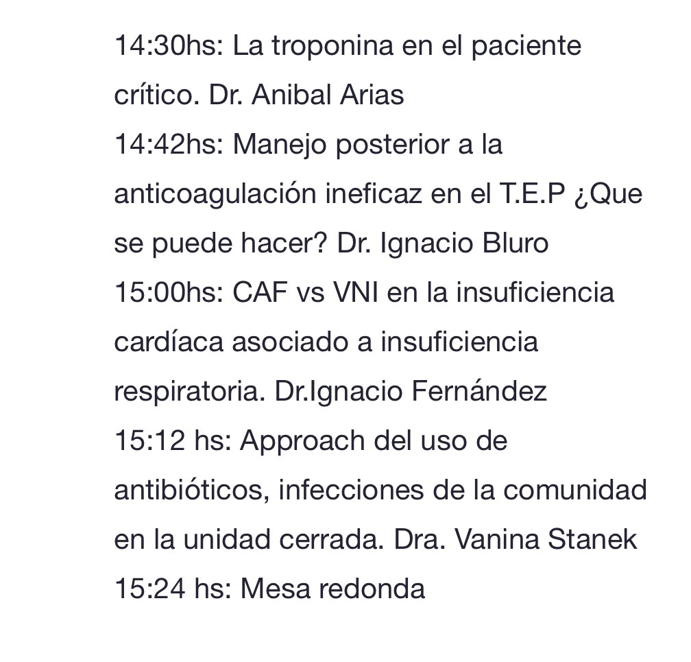 ‼️‼️Compartimos el programa del simposio de este viernes sobre cardiología crítica 🫀🗓️

Interrogantes habituales del día a día. 

Modalidad híbrida (presencial y virtual) 

Te dejamos el link de inscripción!! 

us02web.zoom.us/meeting/regist…