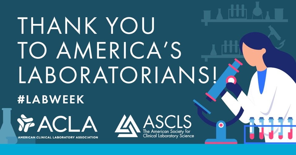 ASCLS (@ascls) on Twitter photo Every day, laboratorians across the country deliver essential health information to patients and providers. This #LabWeek, we recognize their important role informing evidence-based health care decisions. #IamASCLS #Lab4Life <a href="/ACLAlabs/">American Clinical Laboratory Association</a>
ascls.org/lab-week-mlpw/ Every day, laboratorians across the country deliver essential health information to patients and providers. This #LabWeek, we recognize their important role informing evidence-based health care decisions. #IamASCLS #Lab4Life <a href="/ACLAlabs/">American Clinical Laboratory Association</a>
ascls.org/lab-week-mlpw/