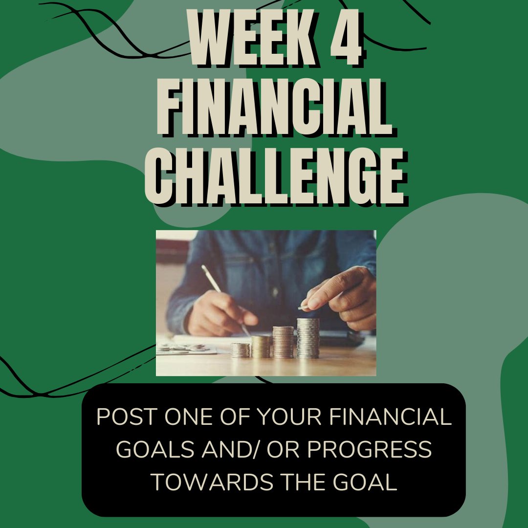 As close out this month focused on improving our financial well-being, it's important to set goals and track our progress towards them. So today, we want to hear from YOU about your financial goals and how you're working towards achieving them.