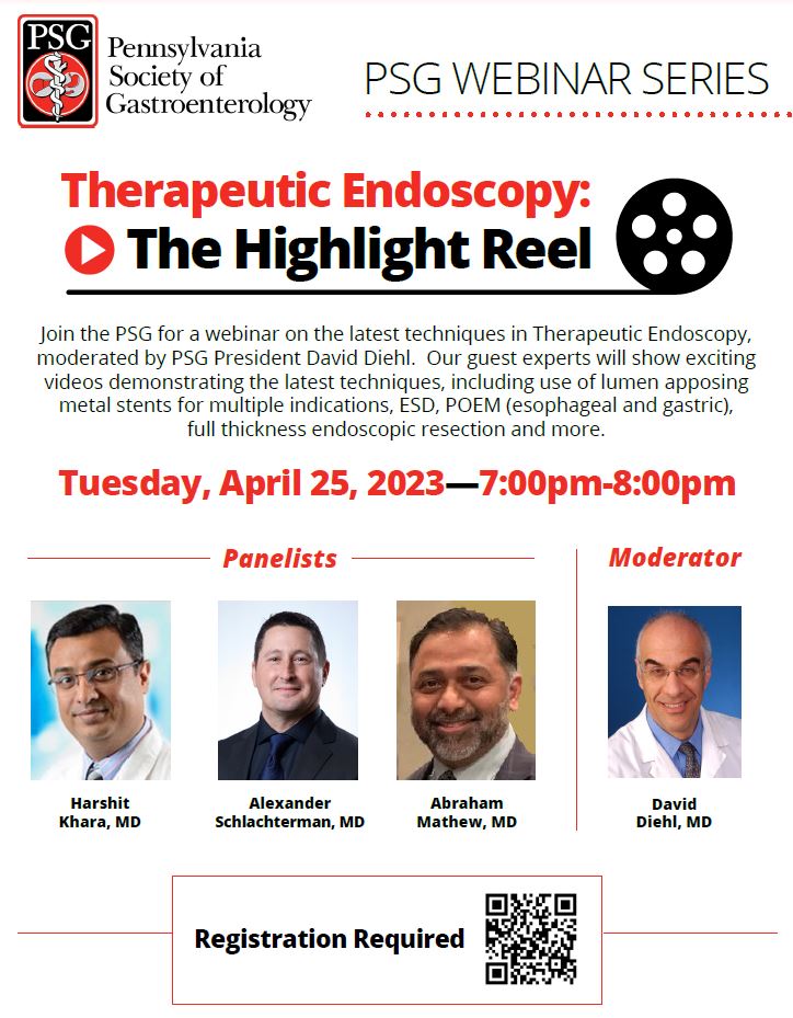 David Diehl (@daviddiehlmd) on Twitter photo What happens if you cross therapeutic endoscopy with ESPN Sports Center? Something like this! Please join us for a fast-paced "highlight reel" of videos by 3 great PA interventionalists! Tomorrow (Tuesday) at 7pm EST <a href="/PaGastroSoc/">Pennsylvania Society of Gastroenterology (PSG)</a> <a href="/SchlachtermanMD/">Alex Schlachterman</a> <a href="/neilRsharmaMD/">Neil Sharma, M.D. FASGE, FACG, AGAF</a> What happens if you cross therapeutic endoscopy with ESPN Sports Center? Something like this! Please join us for a fast-paced "highlight reel" of videos by 3 great PA interventionalists! Tomorrow (Tuesday) at 7pm EST <a href="/PaGastroSoc/">Pennsylvania Society of Gastroenterology (PSG)</a> <a href="/SchlachtermanMD/">Alex Schlachterman</a> <a href="/neilRsharmaMD/">Neil Sharma, M.D. FASGE, FACG, AGAF</a>