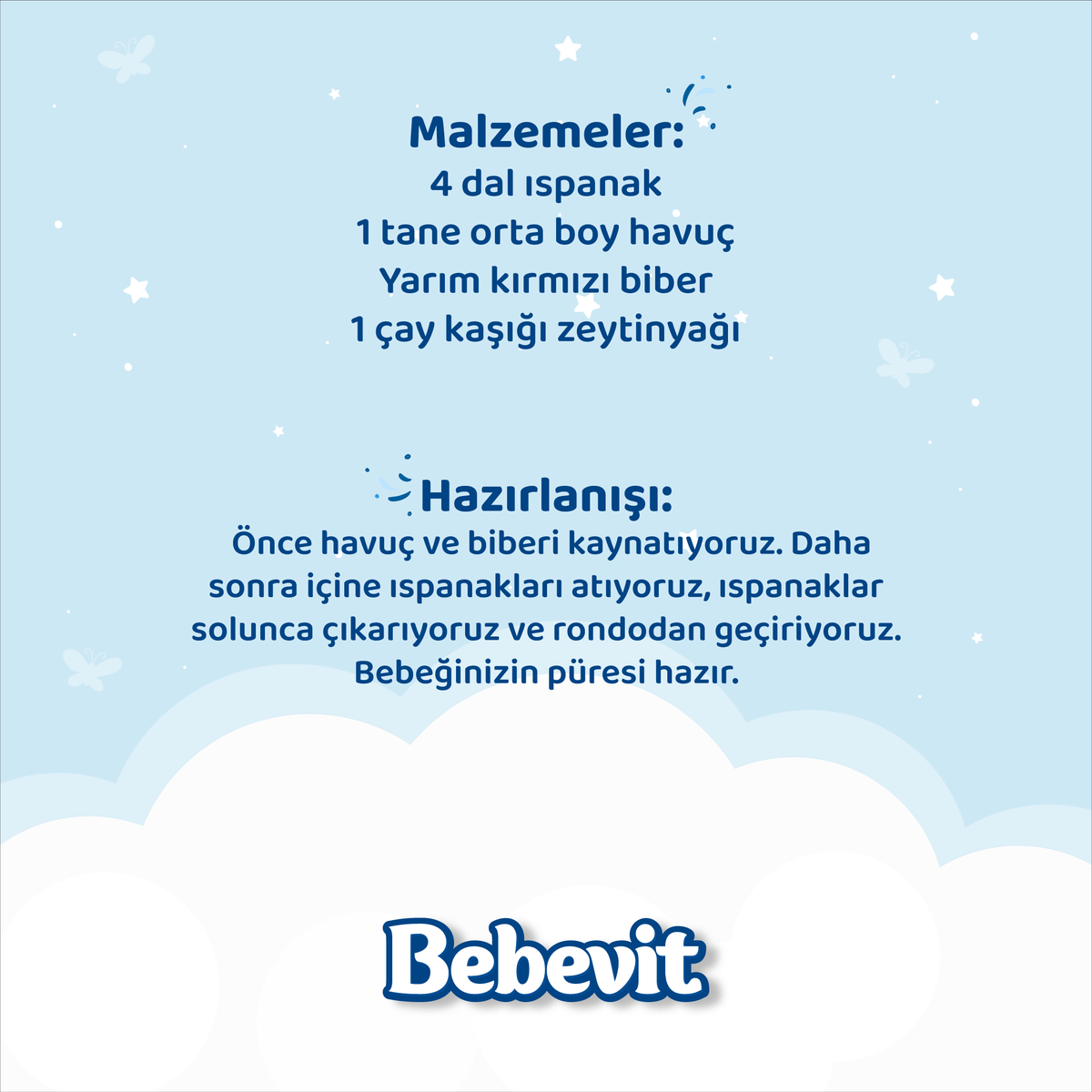 bebevit's tweet photo. Bebeğiniz için hazırlayabileceğiniz;
Ispanak Püresi Tarifi 🍽
Afiyet olsun!

#anne #bebek #ekgıda #bebekbeslenmesi #ekgidayageciş https://t.co/5bFyavWuDO
