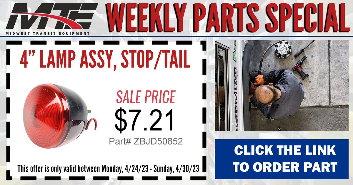 midwesttransit's tweet photo. This week only, get your hands on 4'' stop tail lamps for the unbeatable price of $7.21! Don't miss out on this amazing sale and head over to https://t.co/umJKx1827o to purchase your parts today! Hurry, this offer won't last long! #sale #midwesttransit #upgrade #safetyfirst https://t.co/fpPtxIvJF5