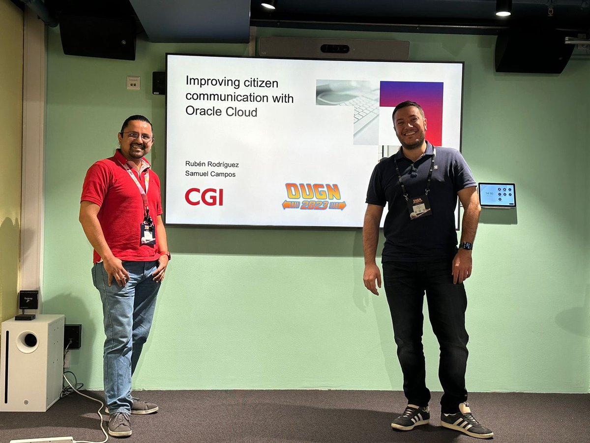 Samuel Campos (@oraclesach) on Twitter photo Just finished our first talk with <a href="/rsantrod/">Ruben Rodriguez</a> at #OUGN2023!!! Thanks for stopping by!!! Just finished our first talk with <a href="/rsantrod/">Ruben Rodriguez</a> at #OUGN2023!!! Thanks for stopping by!!!