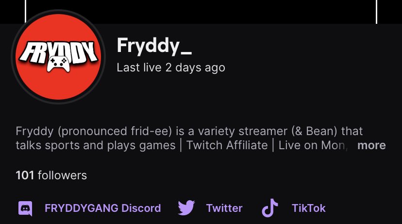 💯 (+1) OF ‘EM!! 🥳

THANK YOU ALL so much for helping me reach my first (of many) goals since hitting #Affiliate❤️

This is only the beginning - #FRYDDYGANG to the moon! 📈🚀

#SmallStreamersConnect #Twitch